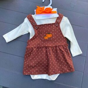 Thanksgiving Day girl’s 4 piece set.